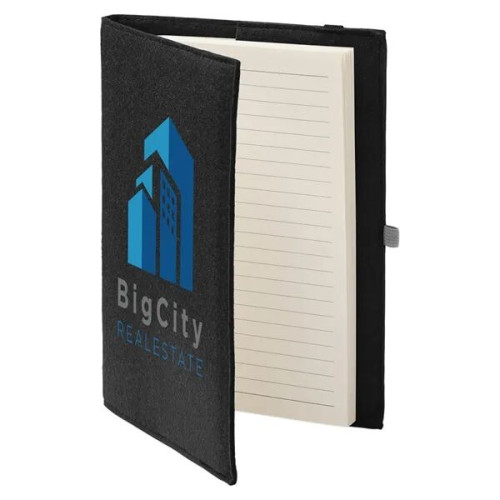 Felt Cover With Refillable Journal Notebook 6.5" X 8.7"