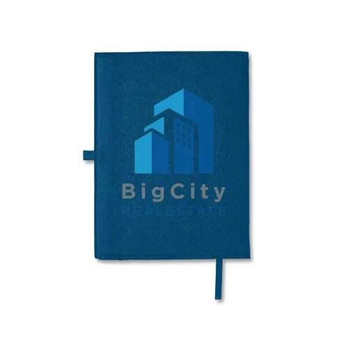 Felt Cover With Refillable Journal Notebook 6.5" X 8.7"