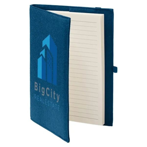 Felt Cover With Refillable Journal Notebook 6.5" X 8.7"