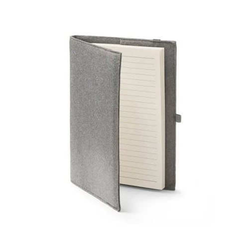 Felt Cover With Refillable Journal Notebook 6.5" X 8.7"
