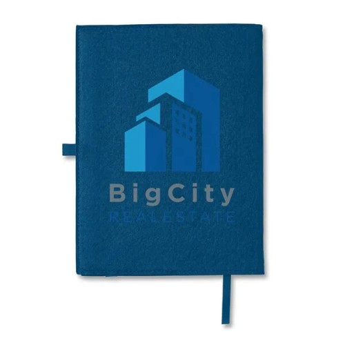 Felt Cover With Refillable Journal Notebook 6.5" X 8.7"