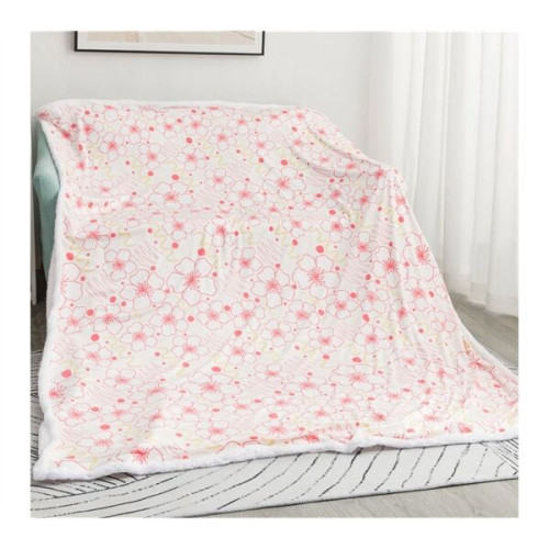 60x80 Oversize Crystal Velvet Sublimation Sherpa Blanket