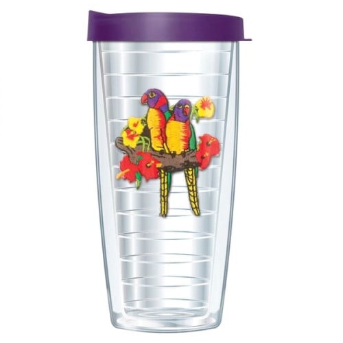 Made in USA 24 oz BPA free Tumbler w/ Stitched Emblem Patch