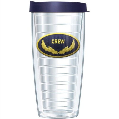 Made in USA 24 oz BPA free Tumbler w/ Stitched Emblem Patch