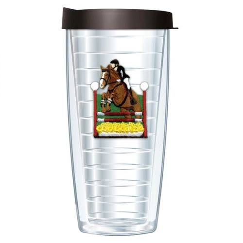 Made in USA 24 oz BPA free Tumbler w/ Stitched Emblem Patch