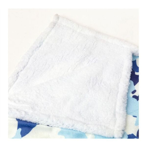 50x80 Sherpa Plush Crystal Velvet Throw Sublimation Blanket