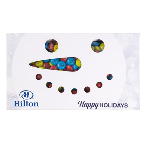 Snowman Diecut Box with 1 lb. of Stock M&M's®