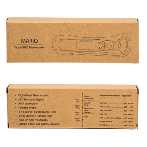 Mario IPX7 Digital BBQ Thermometer