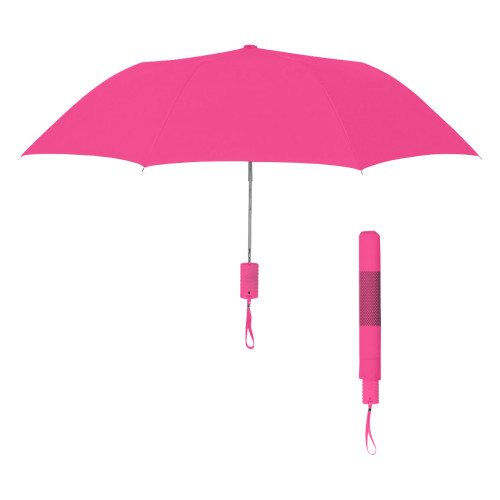 42" Arc Neon Telescopic Folding Umbrella