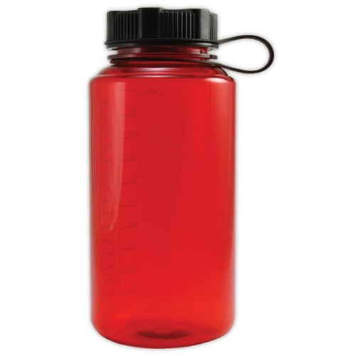 32 oz. BPA free Plastic Water Bottle w/ Tethered lid