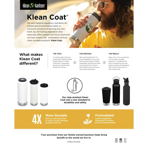Klean Kanteen Eco TKWide 16oz- Café cap