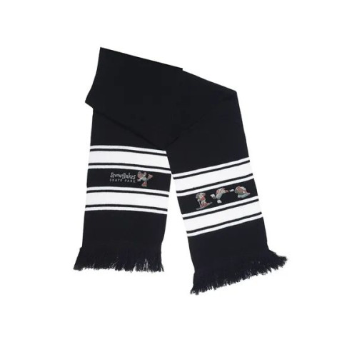 Stripe Knit Scarf.