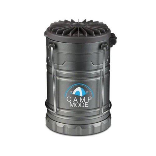 Duo Camping Lantern-Style Flashlight And Fan.