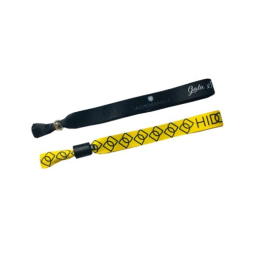 1/2" Sublimated Ribbon Event Wristbands w/ Locking Bead