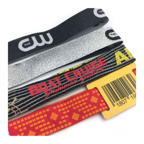 1/2" Woven Fabric w/ Aluminum Lock Reusable Event Wristband