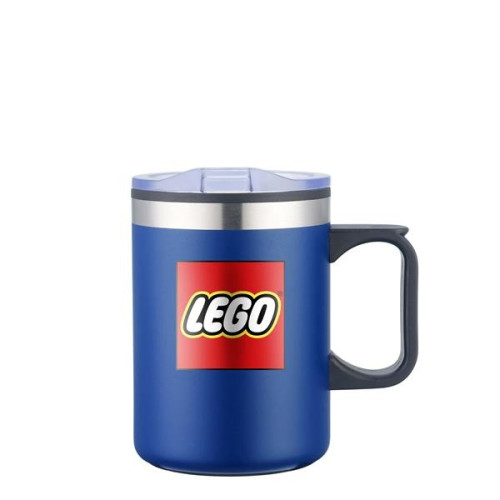 14 oz. Stainless Steel & PP Camping Mug with Matte Finish