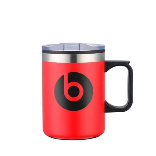 14 oz. Stainless Steel & PP Camping Mug with Matte Finish