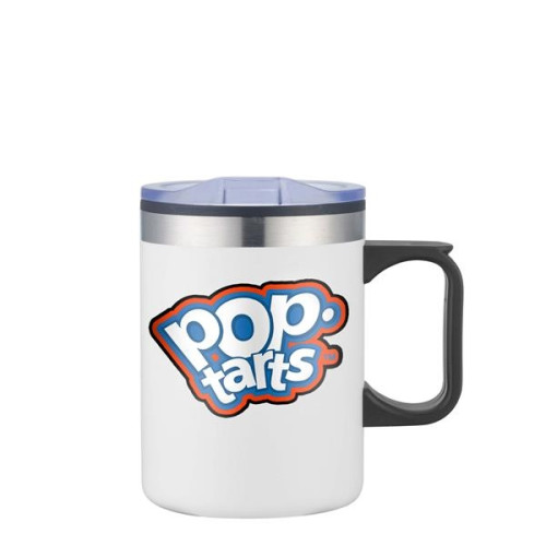 14 oz. Stainless Steel & PP Camping Mug with Matte Finish