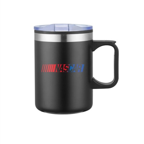 14 oz. Stainless Steel & PP Camping Mug with Matte Finish