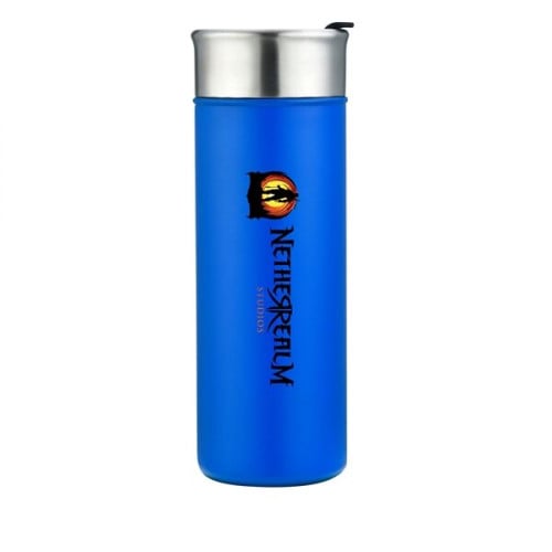 18 oz. Double Wall Stainless Steel Vacuum Tumbler - Black/18 oz
