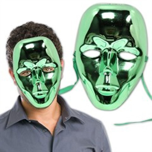 Green Metallic Full Face Masks