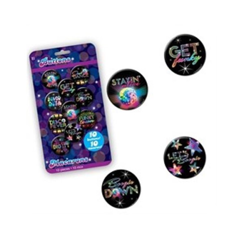 Disco Fever Button Pins