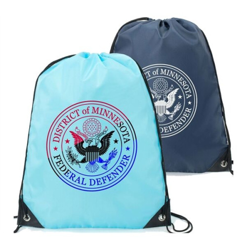 Heavy Duty Drawstring Backpack w/ Reinforced Edge (14"x18")