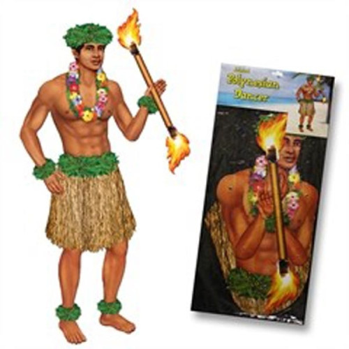 Polynesian Dancer Jointed Cutout