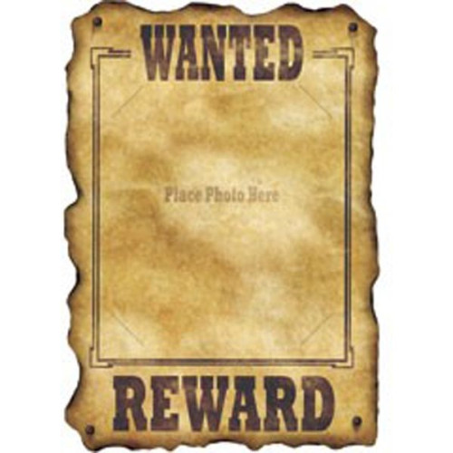Wanted Reward Photo Holder