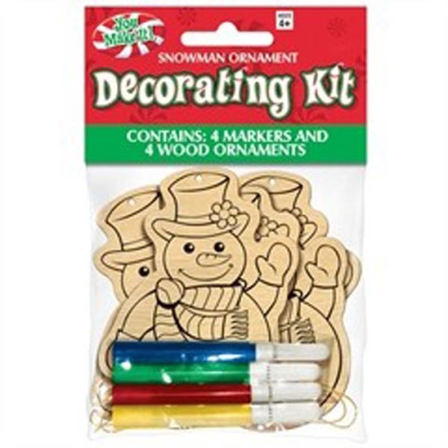 Snowman Ornament Decorating Kit
