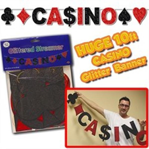 Casino Glitter Banner 