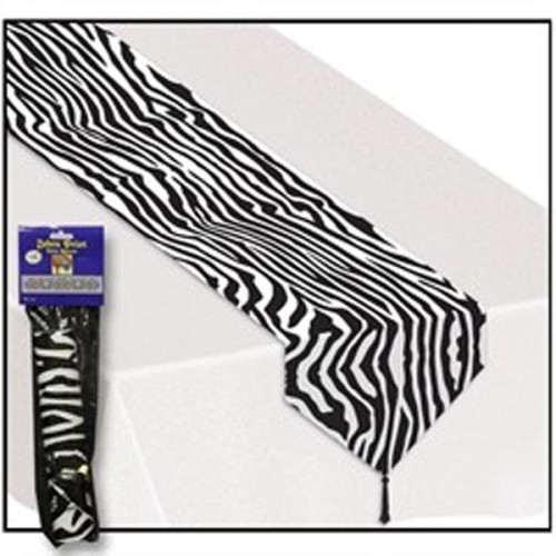 Zebra Print Table Runner