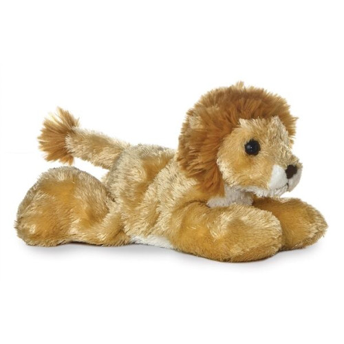 So Soft 8" Laying Beanie Animal - Lion