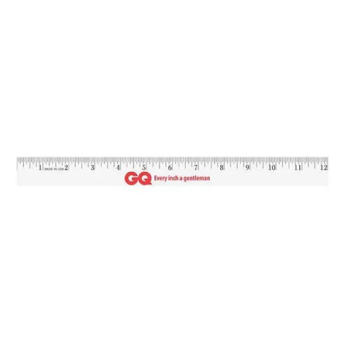 12" Enamel Wood Ruler - English Scale