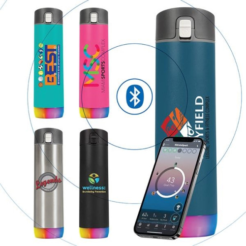 HidrateSpark® 21 oz. PRO with Chug Lid, Full Color Digital