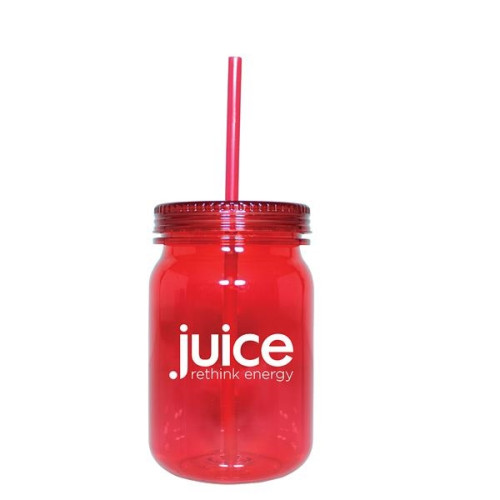 24 oz. Plastic Mason Jar
