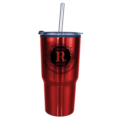 20 oz. Ares Tumbler with Stainless Straw/Flip Top Lid