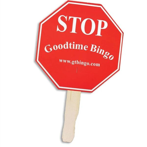 Stop Sign Shape Hand Fan
