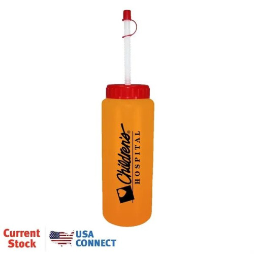32 oz. Sports Bottle with Flexible Straw