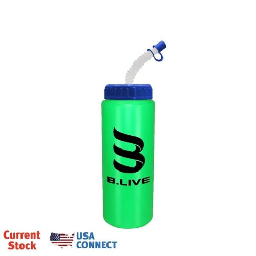 32 oz. Sports Bottle with Flexible Straw