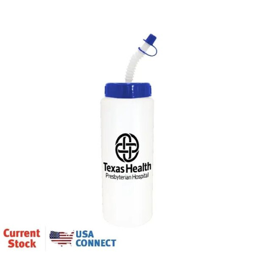 32 oz. Sports Bottle with Flexible Straw