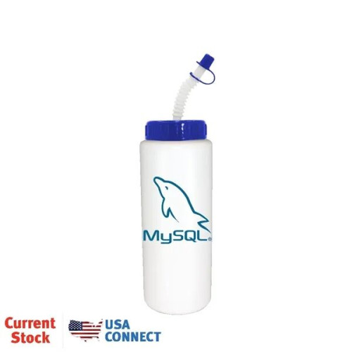 32 oz. Sports Bottle with Flexible Straw