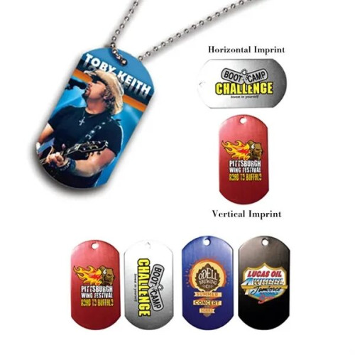 Dog tag , 4-1/2" ball chain, FCD