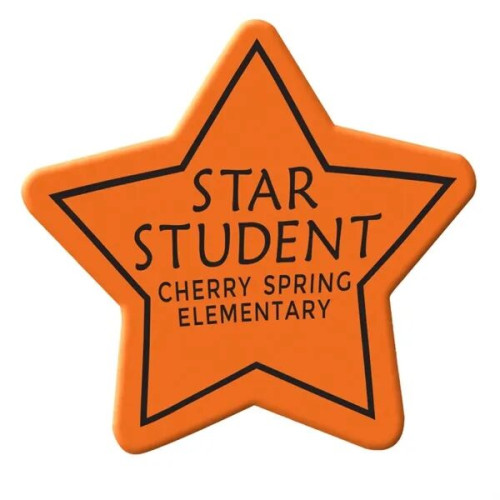 Star Die Cut Eraser