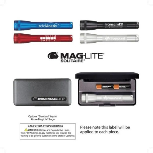 M2A Mini MAGLITE® 2AA, Laser Engraved