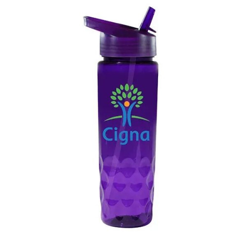 24 oz. Poly-Saver PET Bottle with Straw Cap, Full Color Digi