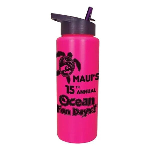 32 oz. Sports Bottle with Straw Cap Lid