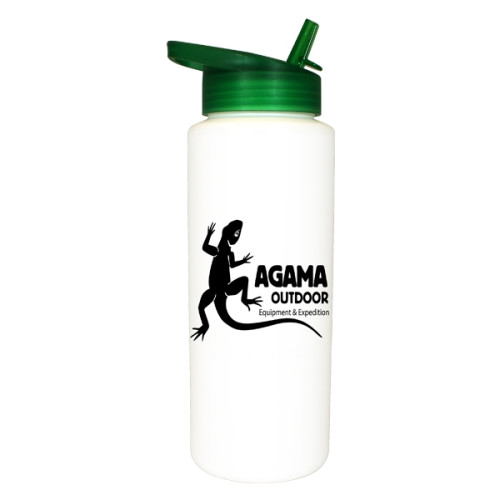 32 oz. Sports Bottle with Straw Cap Lid