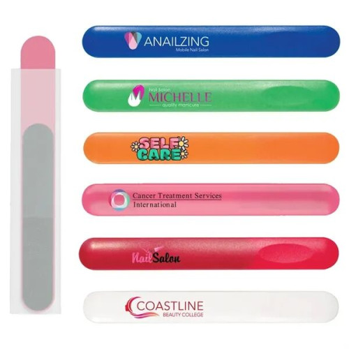 Nail File In Plastic Sleeve, Full Color Digital