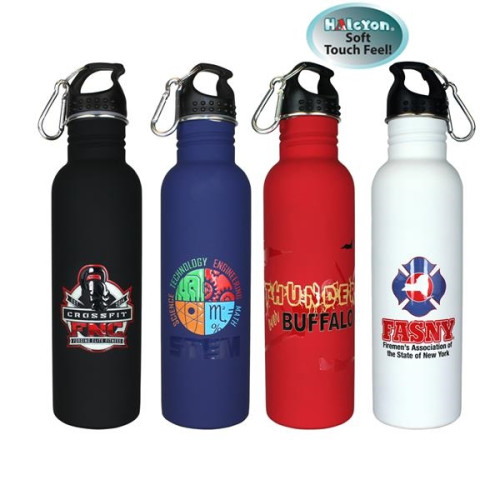 Halcyon® 25 oz. Stainless Quest Bottle, FCD with Varnish or